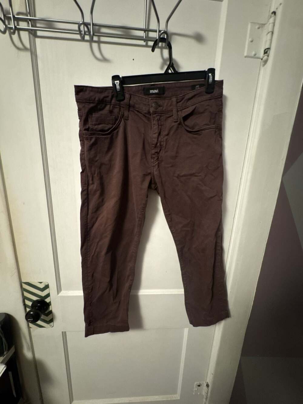 Mavi Jake Slim Leg Brown Cotton Stretch Pants 32x28